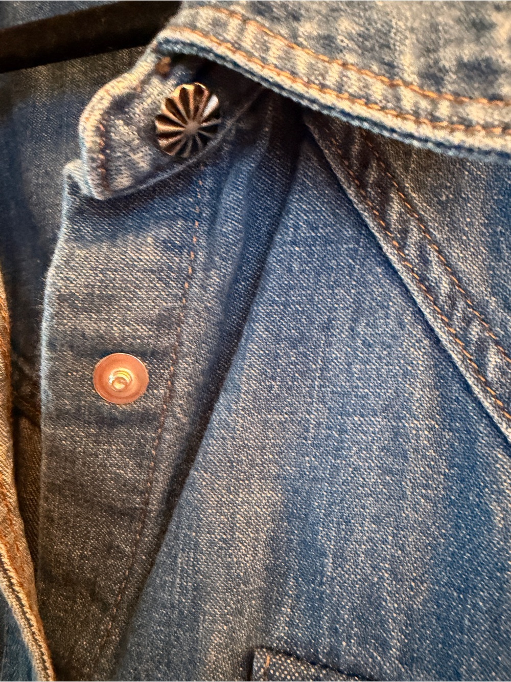 Duluth Trading Co Blue Denim Western Shirt - Picture 4 of 4